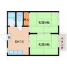和歌山線/志都美駅 徒歩8分 1階 築38年 2DKの間取り