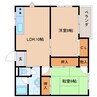 近鉄大阪線（近畿）/五位堂駅 徒歩8分 3階 築34年 2LDKの間取り