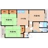 和歌山線/志都美駅 徒歩5分 5階 築47年 3DKの間取り