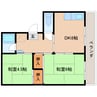 近鉄大阪線（近畿）/近鉄下田駅 徒歩7分 5階 築47年 2DKの間取り
