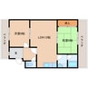 近鉄大阪線（近畿）/近鉄下田駅 徒歩10分 2階 築38年 2LDKの間取り