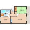 近鉄大阪線（近畿）/五位堂駅 徒歩22分 2階 築28年 2LDKの間取り