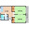 近鉄大阪線（近畿）/近鉄下田駅 徒歩5分 2階 築50年 2DKの間取り