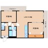 近鉄大阪線（近畿）/近鉄下田駅 徒歩6分 4階 築41年 2LDKの間取り