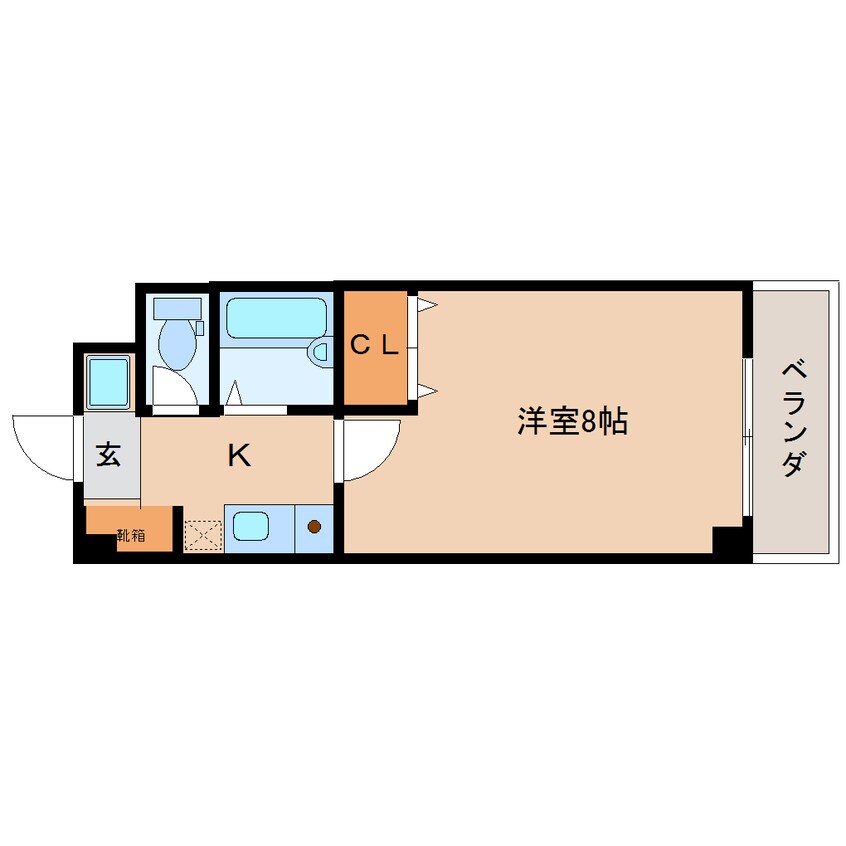 間取図 近鉄大阪線（近畿）/五位堂駅 徒歩5分 5階 築21年