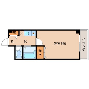 間取図 近鉄大阪線（近畿）/五位堂駅 徒歩5分 3階 築23年