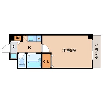 間取図 近鉄大阪線（近畿）/五位堂駅 徒歩5分 3階 築23年