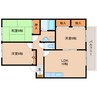 近鉄大阪線（近畿）/二上駅 徒歩15分 2階 築25年 3LDKの間取り