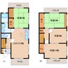 近鉄大阪線（近畿）/五位堂駅 徒歩15分 1-2階 築30年 4LDKの間取り