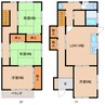 近鉄大阪線（近畿）/五位堂駅 バス:8分:停歩3分 1-2階 築33年 4LDKの間取り