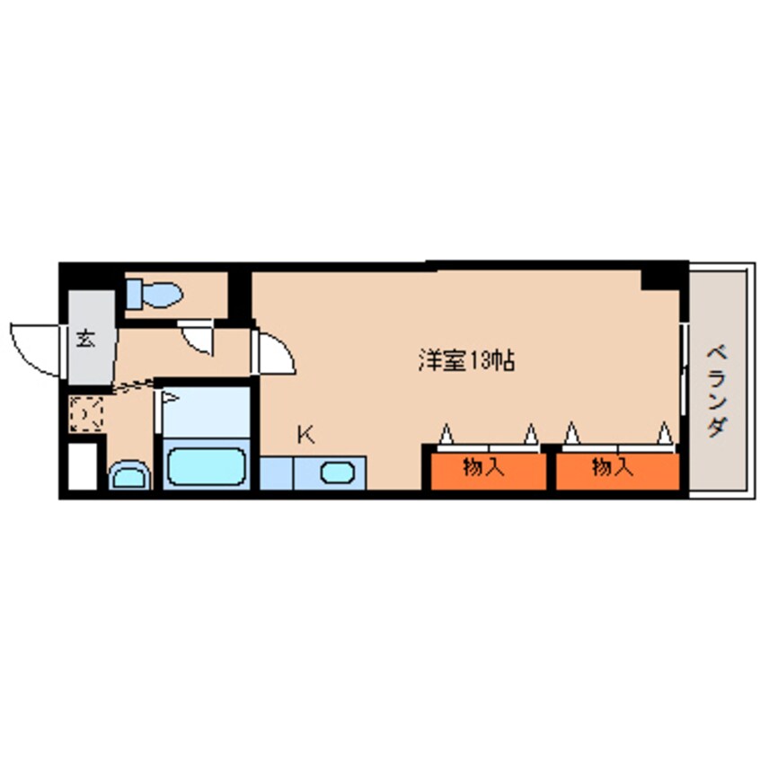 間取図 近鉄大阪線（近畿）/五位堂駅 徒歩6分 2階 築21年