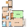 近鉄大阪線（近畿）/近鉄下田駅 徒歩6分 2階 築22年 2LDKの間取り