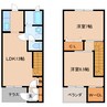 近鉄大阪線（近畿）/二上駅 徒歩9分 1-2階 築22年 2LDKの間取り