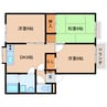 近鉄大阪線（近畿）/五位堂駅 徒歩13分 1階 築34年 3DKの間取り