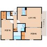 近鉄大阪線（近畿）/二上駅 徒歩4分 1階 築21年 2LDKの間取り