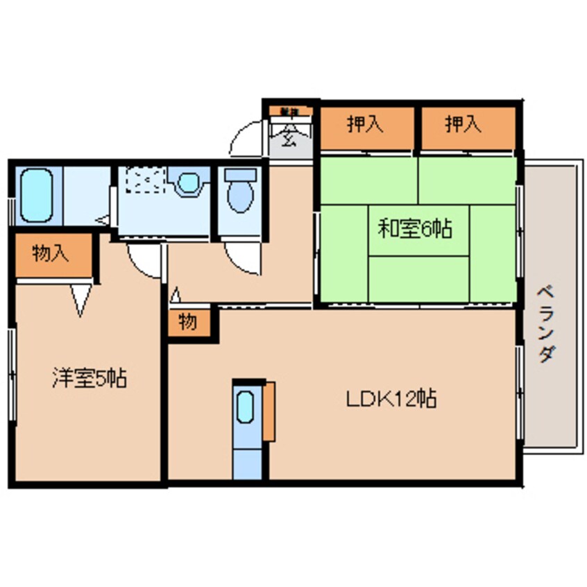 間取図 近鉄大阪線（近畿）/二上駅 徒歩15分 1階 築21年