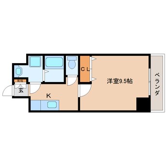 間取図 近鉄大阪線（近畿）/五位堂駅 徒歩5分 4階 築21年
