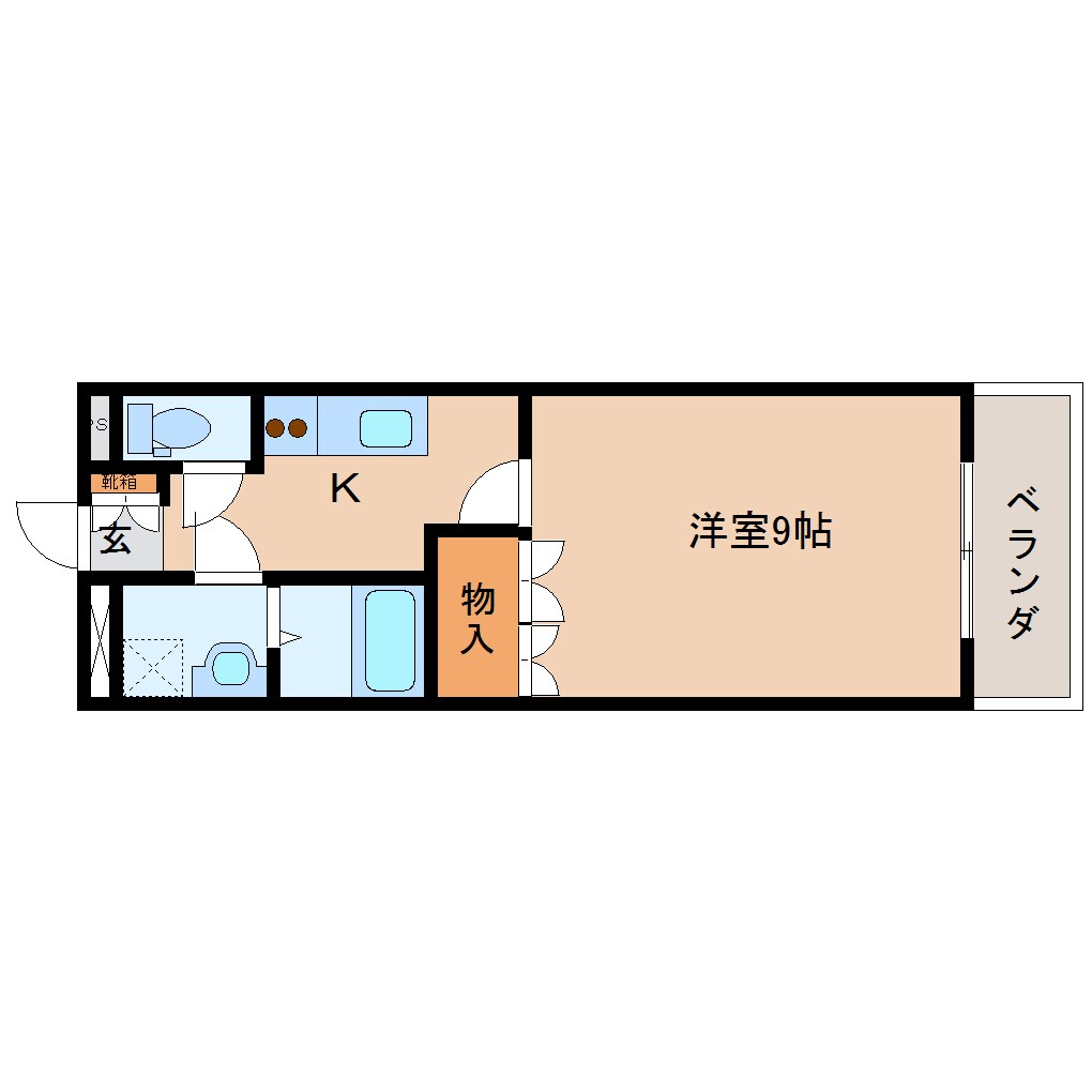 間取り図 近鉄大阪線（近畿）/近鉄下田駅 徒歩15分 2階 築20年