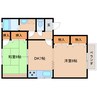 近鉄大阪線（近畿）/近鉄下田駅 徒歩4分 1階 築27年 2DKの間取り