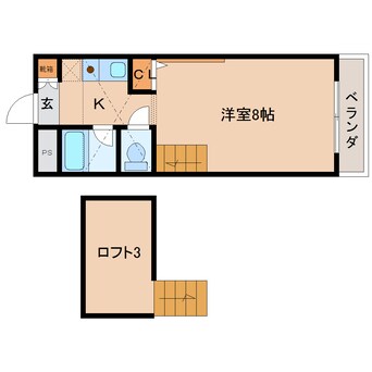 間取図 近鉄大阪線（近畿）/二上駅 徒歩5分 4階 築30年