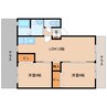 和歌山線/志都美駅 徒歩10分 1階 築21年 2LDKの間取り