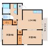 近鉄大阪線（近畿）/二上駅 徒歩16分 1階 築28年 2LDKの間取り
