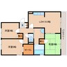 近鉄大阪線（近畿）/二上駅 徒歩5分 3階 築23年 3LDKの間取り