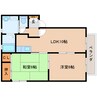 近鉄大阪線（近畿）/五位堂駅 徒歩5分 2階 築23年 2LDKの間取り
