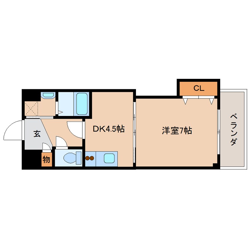 間取図 近鉄大阪線（近畿）/五位堂駅 徒歩5分 4階 築18年