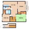 和歌山線/志都美駅 徒歩20分 2階 築26年 3DKの間取り