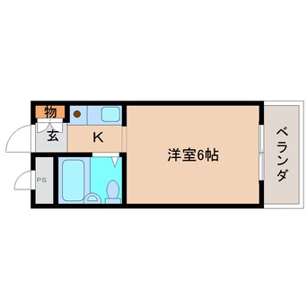 間取図 近鉄大阪線（近畿）/関屋駅 徒歩5分 4階 築33年