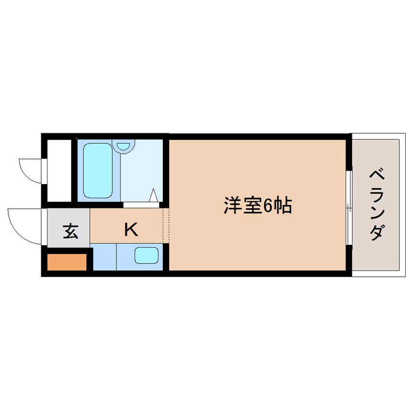 間取図 近鉄大阪線（近畿）/関屋駅 徒歩5分 4階 築33年