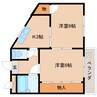 近鉄大阪線（近畿）/関屋駅 徒歩5分 4階 築33年 2Kの間取り