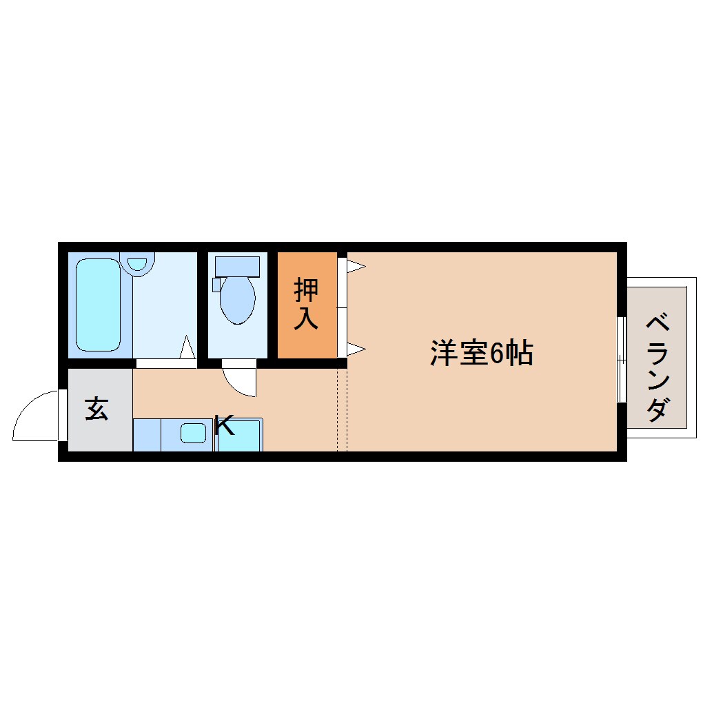 間取り図 近鉄大阪線（近畿）/二上駅 徒歩1分 3階 築37年