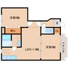 和歌山線/志都美駅 徒歩27分 1階 築19年 2LDKの間取り