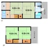 近鉄大阪線（近畿）/近鉄下田駅 徒歩8分 1-2階 築47年 4Kの間取り