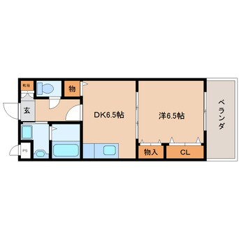 間取図 近鉄大阪線（近畿）/五位堂駅 徒歩7分 3階 築18年
