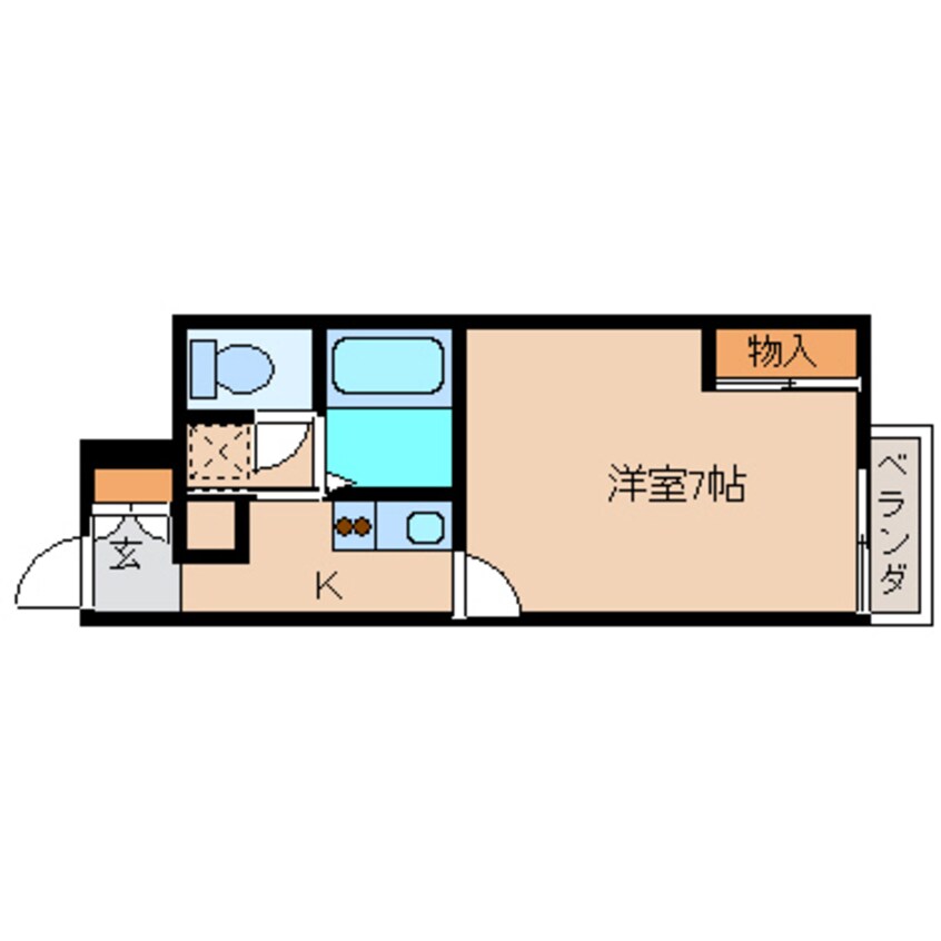 間取図 近鉄大阪線（近畿）/五位堂駅 徒歩11分 1階 築17年