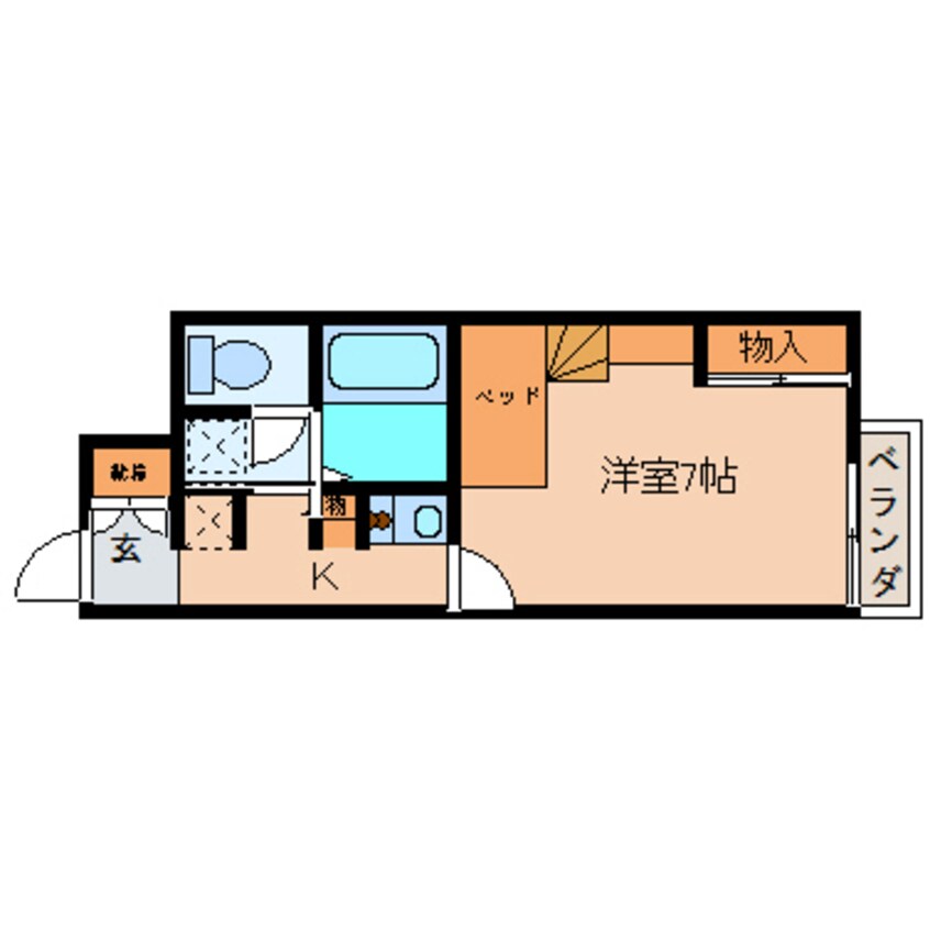 間取図 近鉄大阪線（近畿）/五位堂駅 徒歩11分 1階 築17年