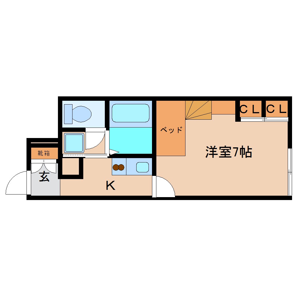 間取り図 近鉄大阪線（近畿）/五位堂駅 徒歩11分 1階 築18年