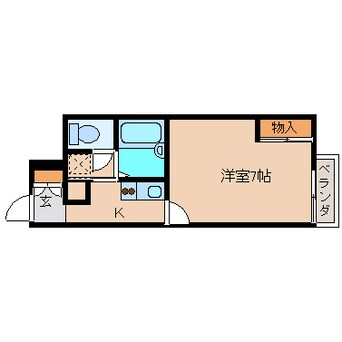 間取図 近鉄大阪線（近畿）/五位堂駅 徒歩11分 1階 築18年