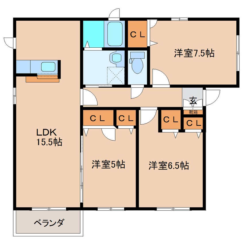 間取図 和歌山線/志都美駅 徒歩17分 2階 築16年