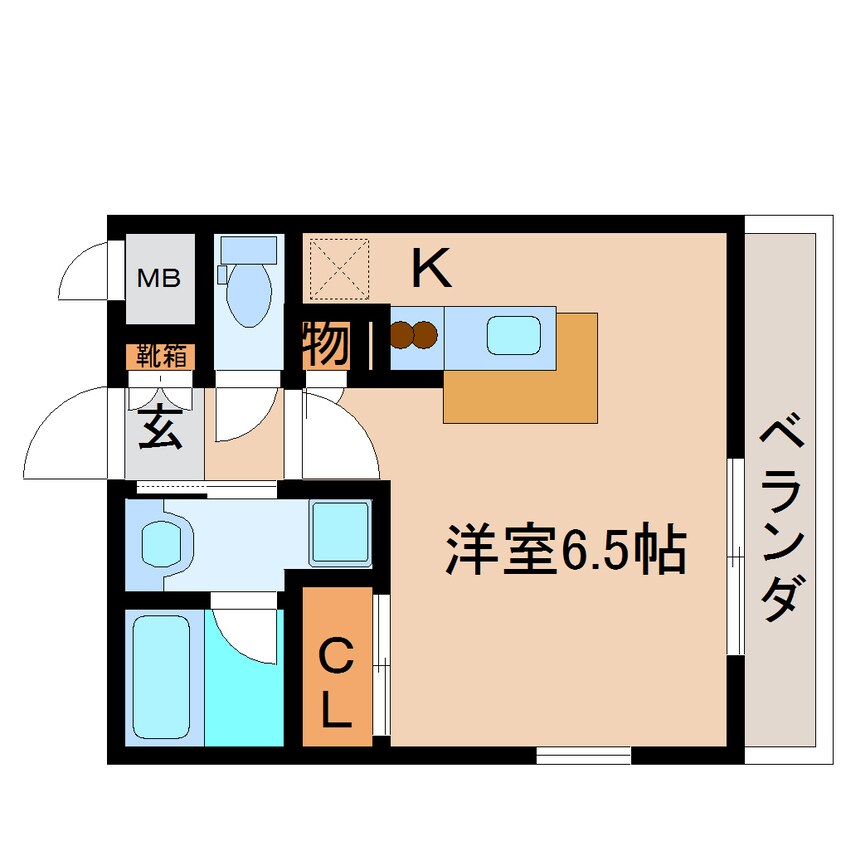 間取図 近鉄大阪線（近畿）/五位堂駅 徒歩5分 1階 築16年