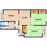 和歌山線/志都美駅 徒歩5分 5階 築47年 3DKの間取り