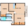 近鉄大阪線（近畿）/五位堂駅 徒歩12分 2階 築17年 2LDKの間取り