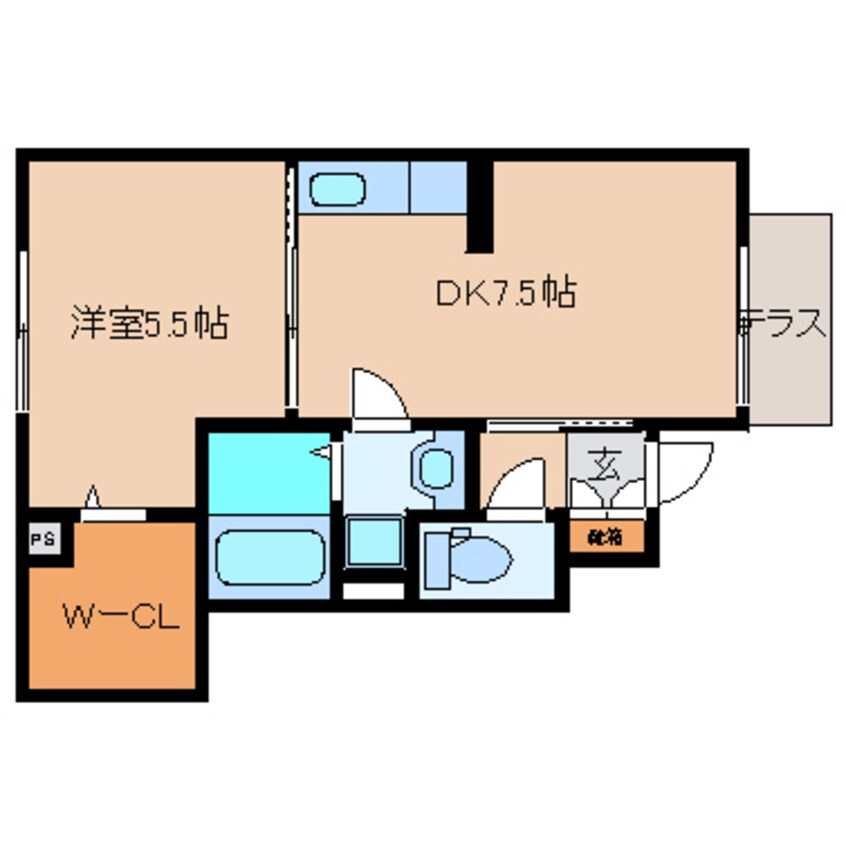 間取図 近鉄大阪線（近畿）/近鉄下田駅 徒歩7分 1階 築16年