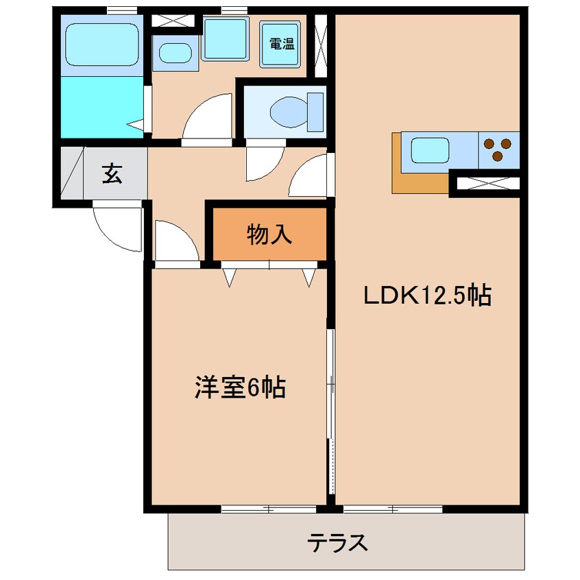 間取図 近鉄大阪線（近畿）/二上駅 徒歩6分 1階 築15年