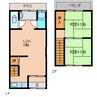 近鉄大阪線（近畿）/五位堂駅 徒歩1分 1階 築60年 2LDKの間取り