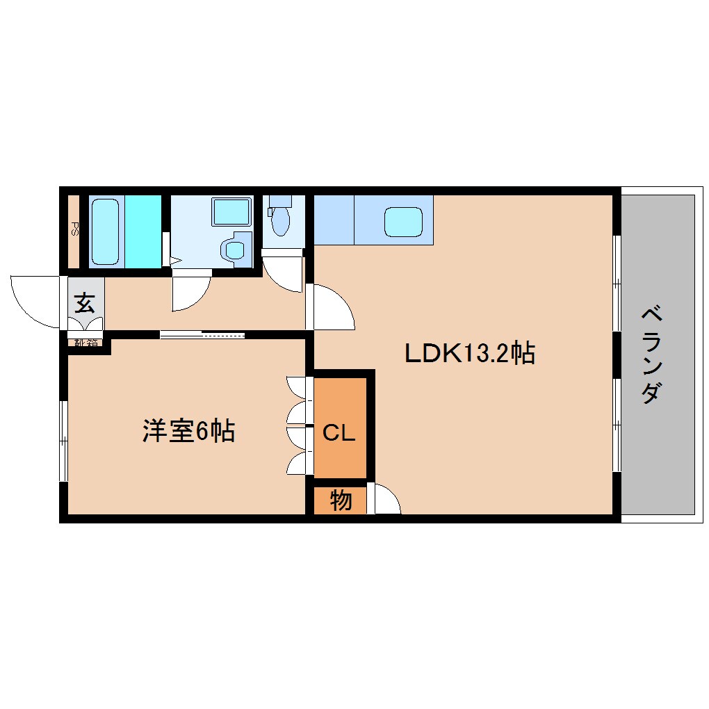 間取り図 和歌山線/香芝駅 徒歩15分 2階 築16年