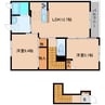 近鉄大阪線（近畿）/近鉄下田駅 徒歩8分 2階 築16年 2LDKの間取り